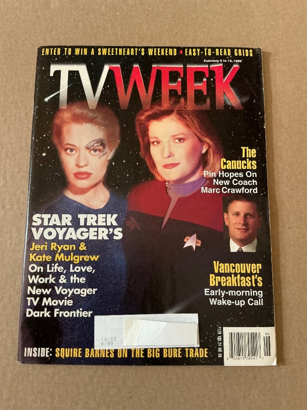 TV Week Magazine Star Trek Voyager’s Trek Talk Cover 1999